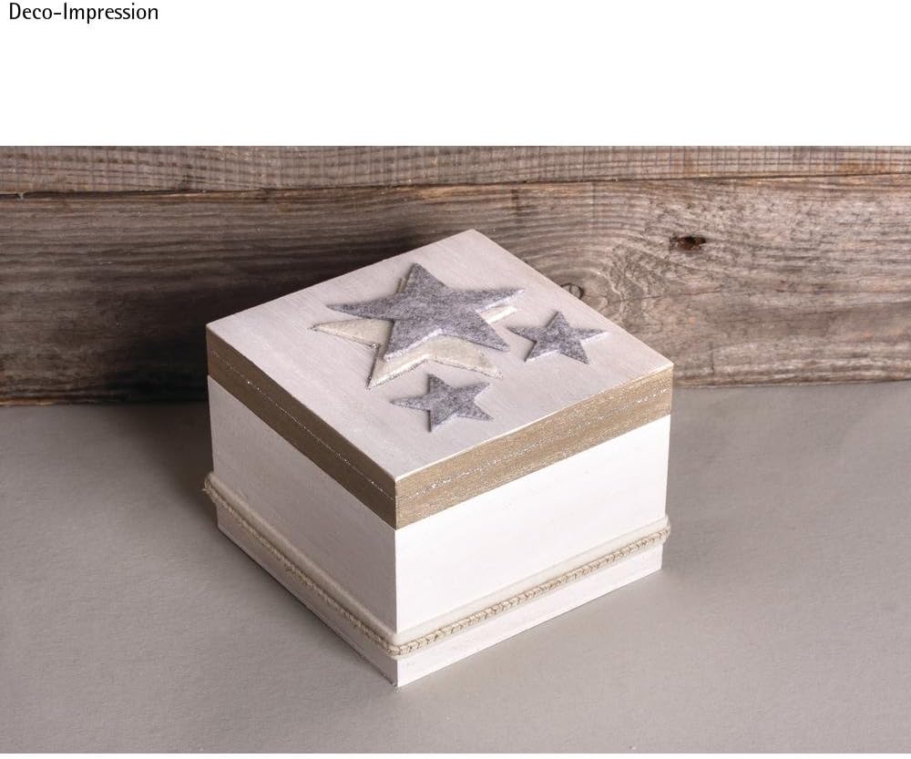 Rayher 62815000 houten kist met deksel voor ambacht, doe-het-zelf houten bewaardoos, 20 x 12 x 9 cm