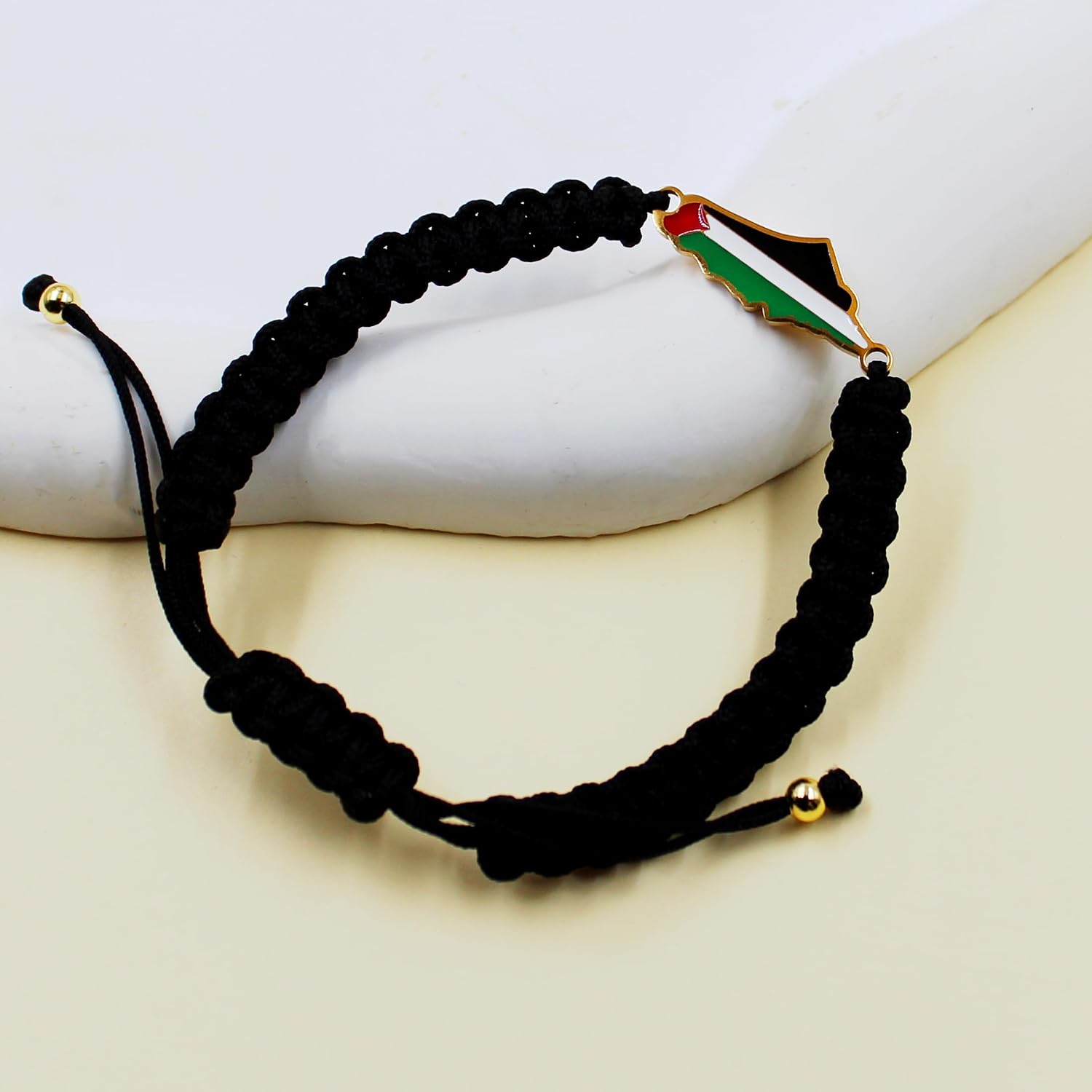 Palestina-kaartarmband, handgemaakte, verstelbare sieraden van touw, Midden-Oosters geloofsgeschenk voor mannen en vrouwen, unisex culturele armband YA5882