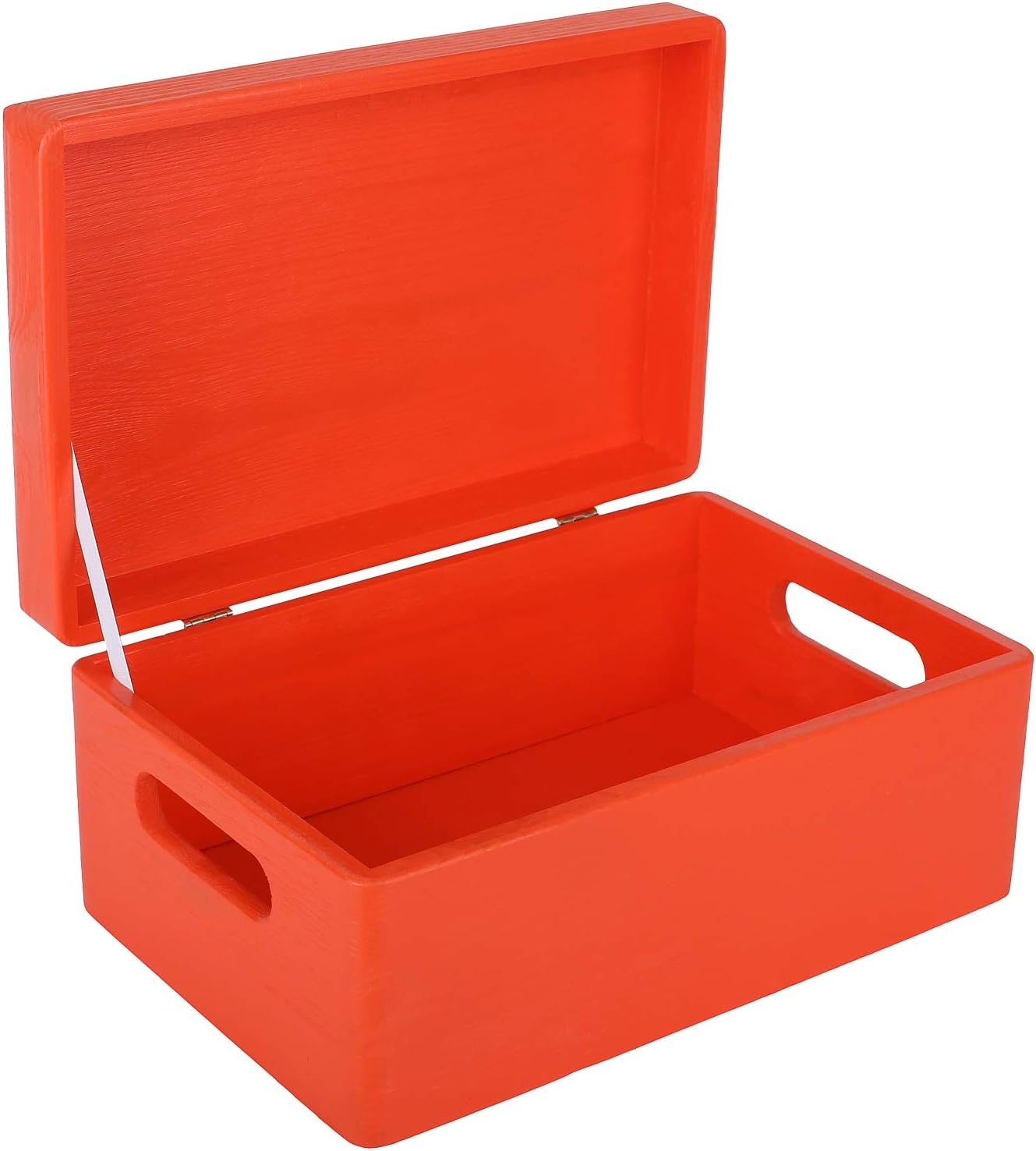 Creative Deco Grote Houten Doos Opberg-Kist | 30 x 20 x 14 cm (+/-1cm) | Met Deksel en Handvat | Perfect voor Documenten, Voorwerpen, Speelgoed, Gereedschap, Kerstmis | RUW EN ONVERZEGELD