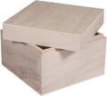 Rayher 62815000 houten kist met deksel voor ambacht, doe-het-zelf houten bewaardoos, 20 x 12 x 9 cm
