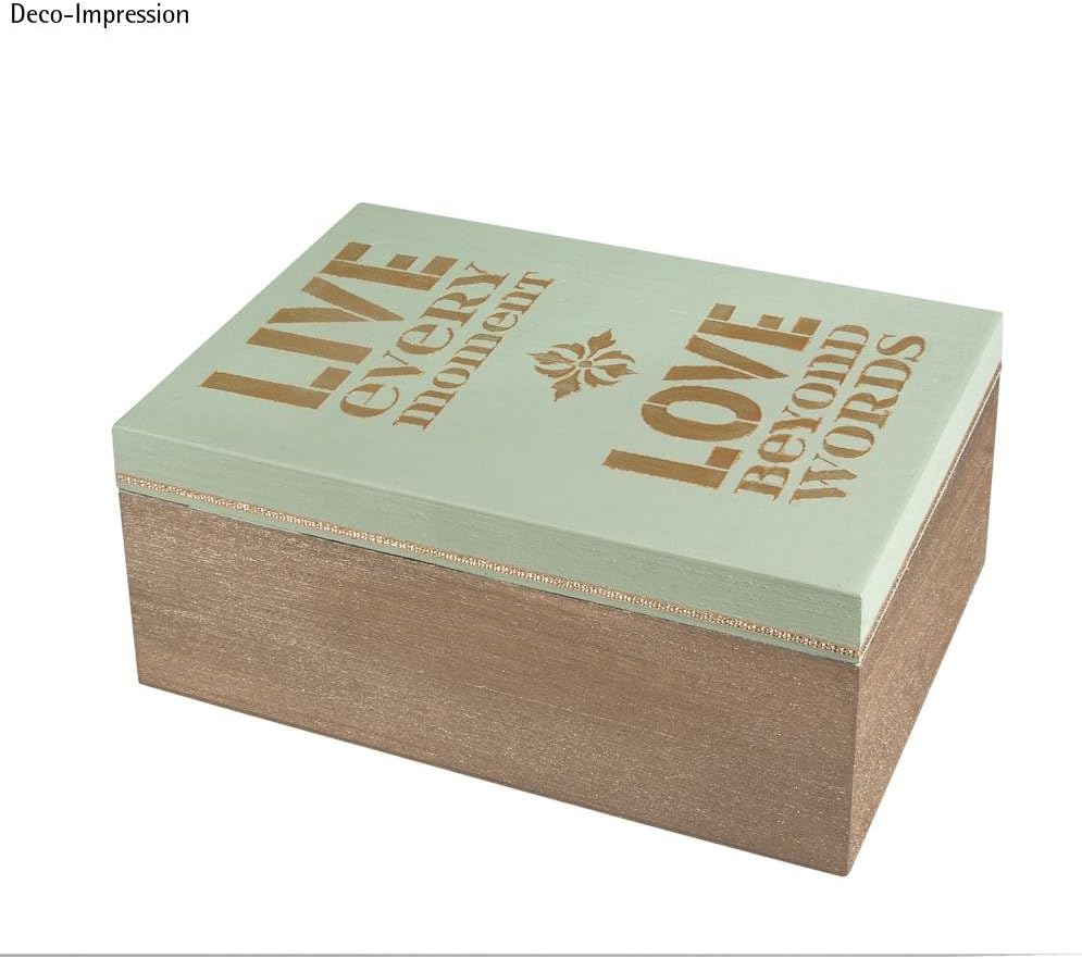 Rayher 62815000 houten kist met deksel voor ambacht, doe-het-zelf houten bewaardoos, 20 x 12 x 9 cm