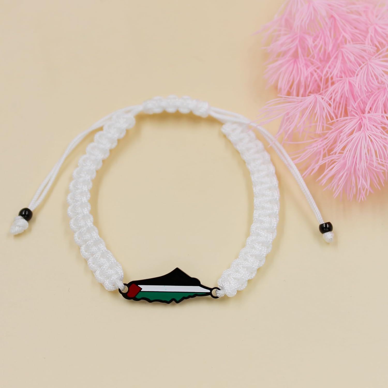 Palestina-kaartarmband, handgemaakte, verstelbare sieraden van touw, Midden-Oosters geloofsgeschenk voor mannen en vrouwen, unisex culturele armband YA5882
