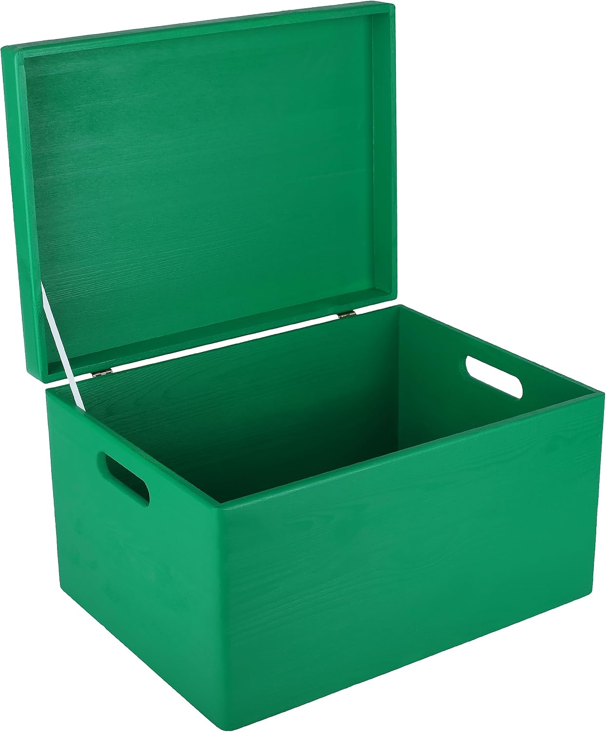 Creative Deco Grote Houten Doos Opberg-Kist | 30 x 20 x 14 cm (+/-1cm) | Met Deksel en Handvat | Perfect voor Documenten, Voorwerpen, Speelgoed, Gereedschap, Kerstmis | RUW EN ONVERZEGELD