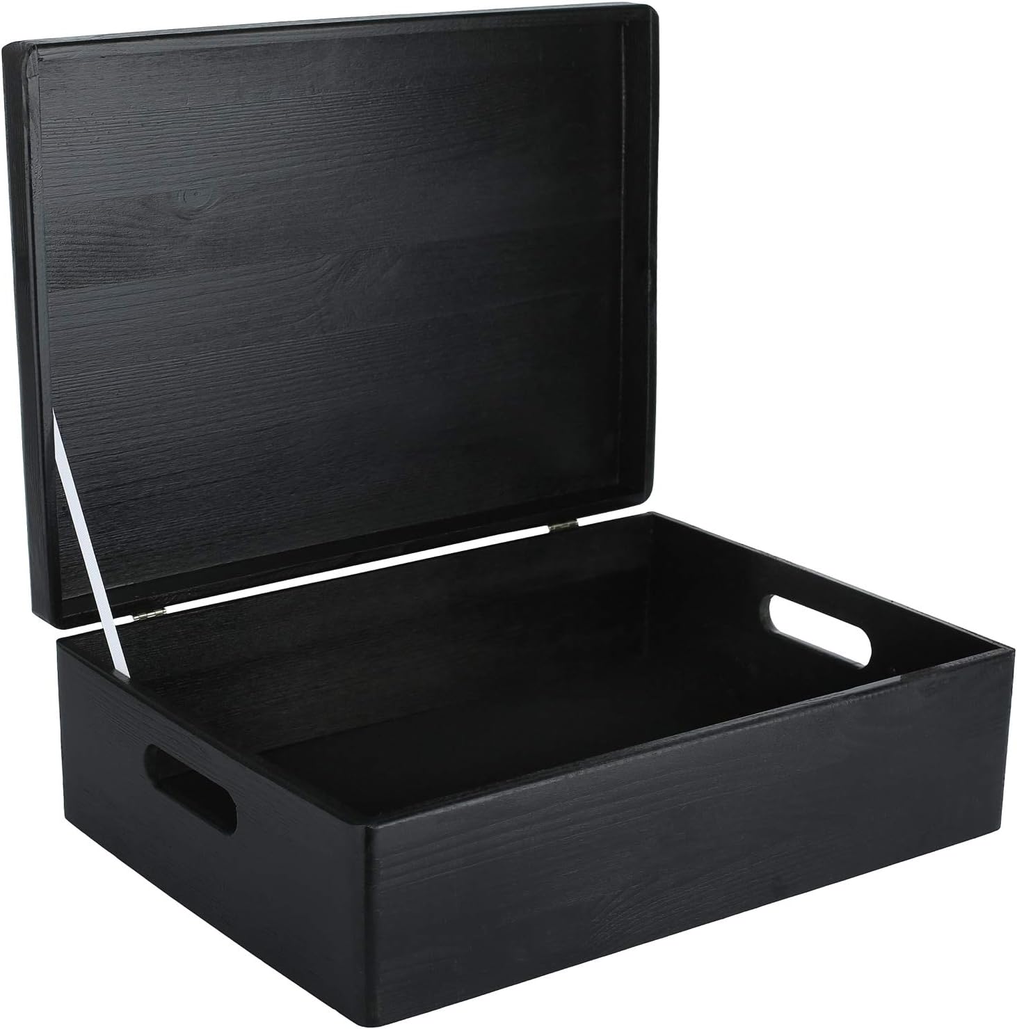 Creative Deco Grote Houten Doos Opberg-Kist | 30 x 20 x 14 cm (+/-1cm) | Met Deksel en Handvat | Perfect voor Documenten, Voorwerpen, Speelgoed, Gereedschap, Kerstmis | RUW EN ONVERZEGELD