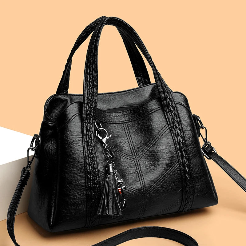 Luxury Handbags Women Leather Shoulder Bags Designer Ladies Crossbody Hand Bags for Women 2025 High Capacity Casual Tote Bag Sac
