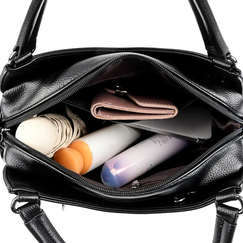 Women's Handbags Trend 2024 Designer Female Leather Shoulder Bags Luxury Brand Ladies Hand Bags Large Capacity Shopping Bag Sac