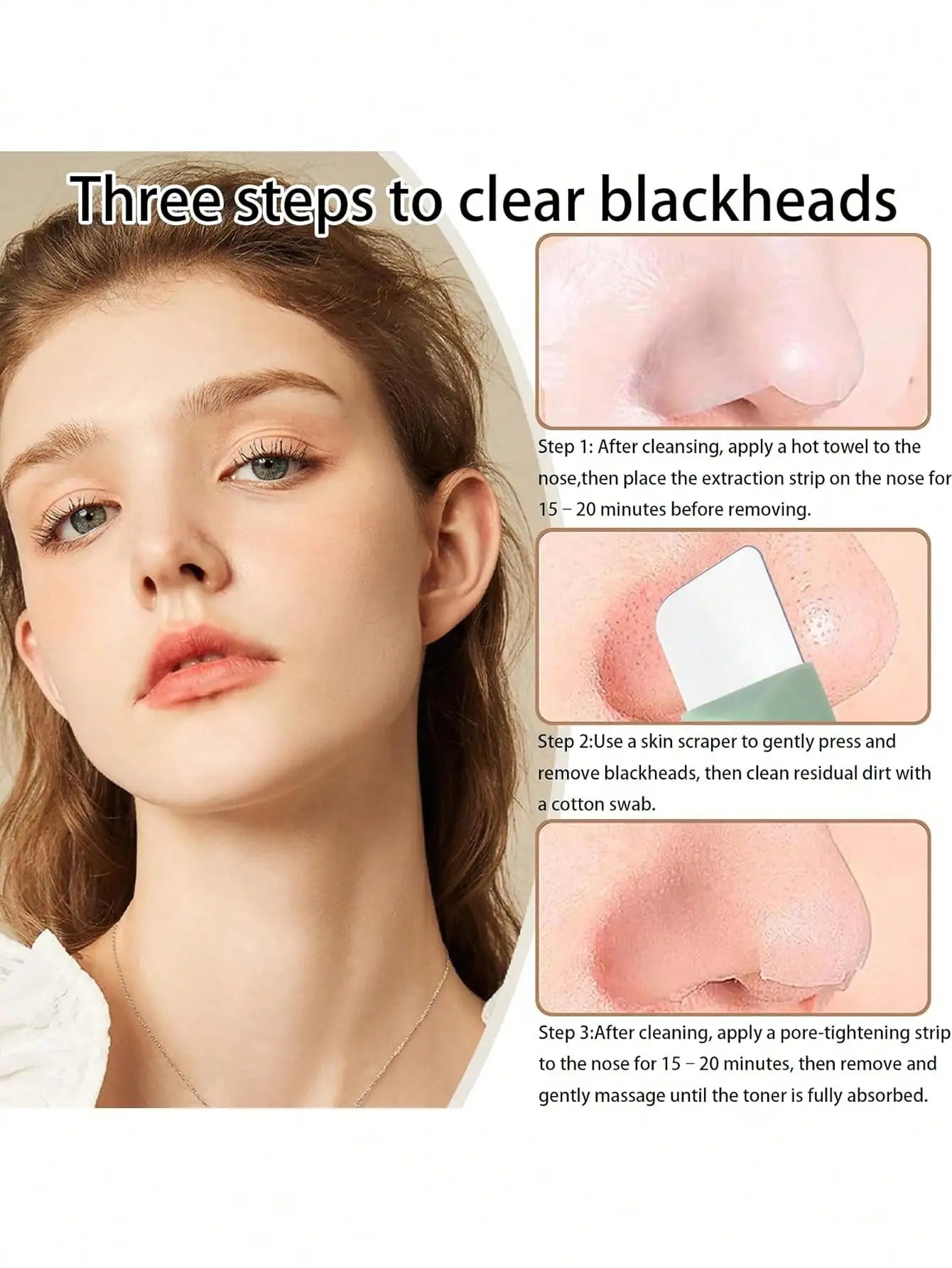 1pc Nose Blackhead Remover Tool Gentle Facial Pore Cleanser Silicone Facial Scraper Skin Scrub Facial Scraper Skin Care Tools