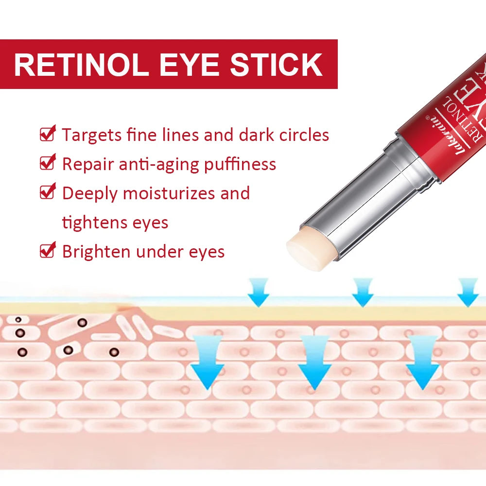 Retinol Eye Cream Lightening Dark Circles Firming Skin Instant Eye Repair Serum Stick For Women Women Eyes Care