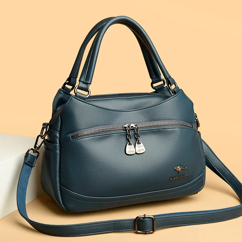 Women's Handbags Trend 2024 Designer Female Leather Shoulder Bags Luxury Brand Ladies Hand Bags Large Capacity Shopping Bag Sac