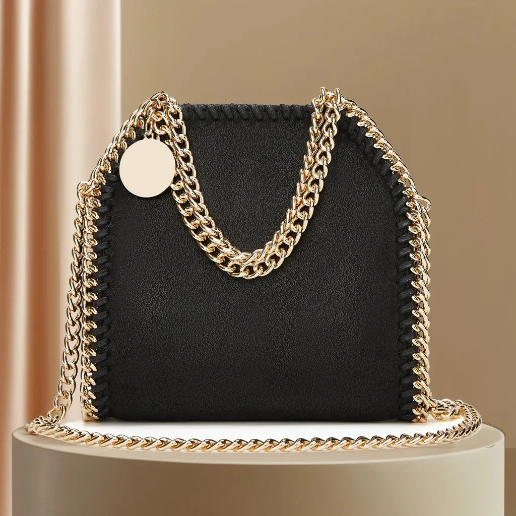 Luxury Designer Women's Chain Crossbody with Quilted Purses and Shoulder Strap  Female Ladies Hand Bags