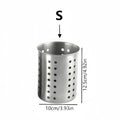 1/2 Piece  Steel Stainlesscylindrical Chopstick Cutlery Storage Box Suitable for Home Kitchens, Restaurants, and Dormitories