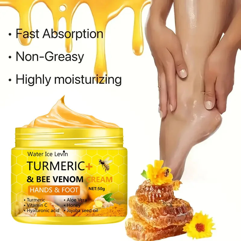Poison Bee Hand and Foot Cream, a Natural Moisturizing Care Cream for Dry, Flaky Skin, Contains Organic Ingredients, Leaving Skin Soft, Smooth, and Hydrated