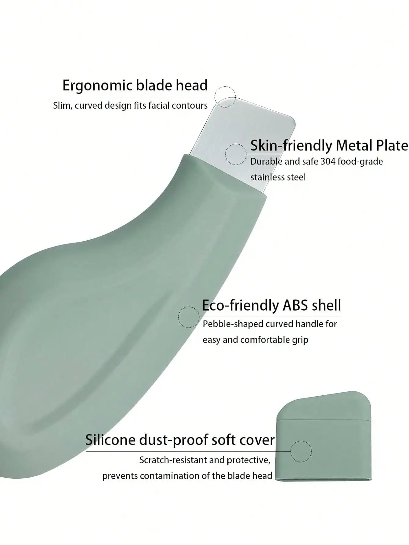 1pc Nose Blackhead Remover Tool Gentle Facial Pore Cleanser Silicone Facial Scraper Skin Scrub Facial Scraper Skin Care Tools