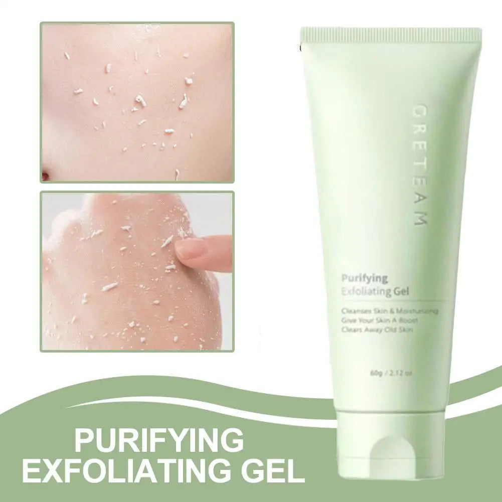 Face Exfoliating Gel Deep Cleansing Pores,Remove Dead Skin Purify Gentle Exfoliate Oil Control Moisturizing Face Scrub Skin Care