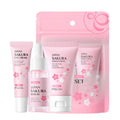 LAIKOU Vitamin C Skin Care Sets 3pcs Face Cream Serum Eye Cream Moisturizing Anti Wrinkles Facial Care Kit