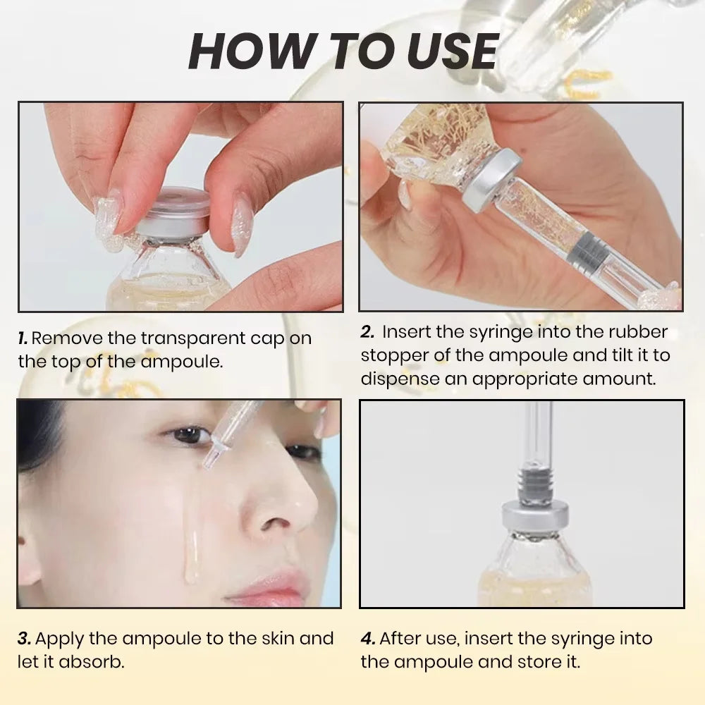 Peptide Intensive Lifting Ampoule Deep Collagen Face Firming Moisturizing Serum Glass Skin Tightening Hydration Korean Skincare