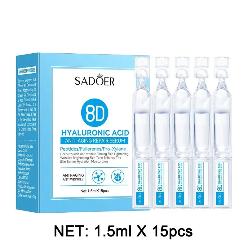 Hyaluronic Acid Face Serum Anti-Aging Deep Nourishment Fullerene Collagen Wrinkle Essence Whitening Lifting Skin Care