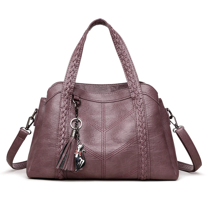 Luxury Handbags Women Leather Shoulder Bags Designer Ladies Crossbody Hand Bags for Women 2025 High Capacity Casual Tote Bag Sac