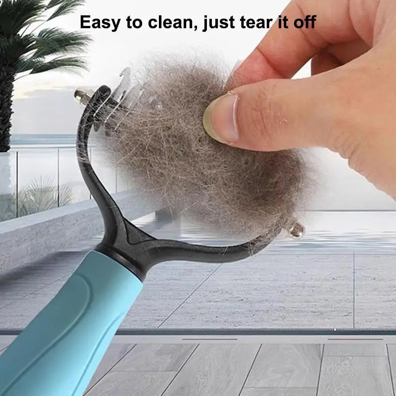 Professional Pet Deshedding Dematting Brush 2 Sided Dog Cat Hair Remover Easy Grip for Daily Pet Care GroomingHot