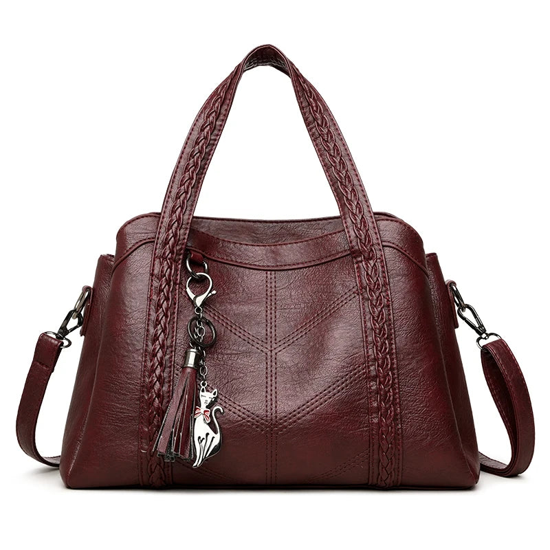 Luxury Handbags Women Leather Shoulder Bags Designer Ladies Crossbody Hand Bags for Women 2025 High Capacity Casual Tote Bag Sac