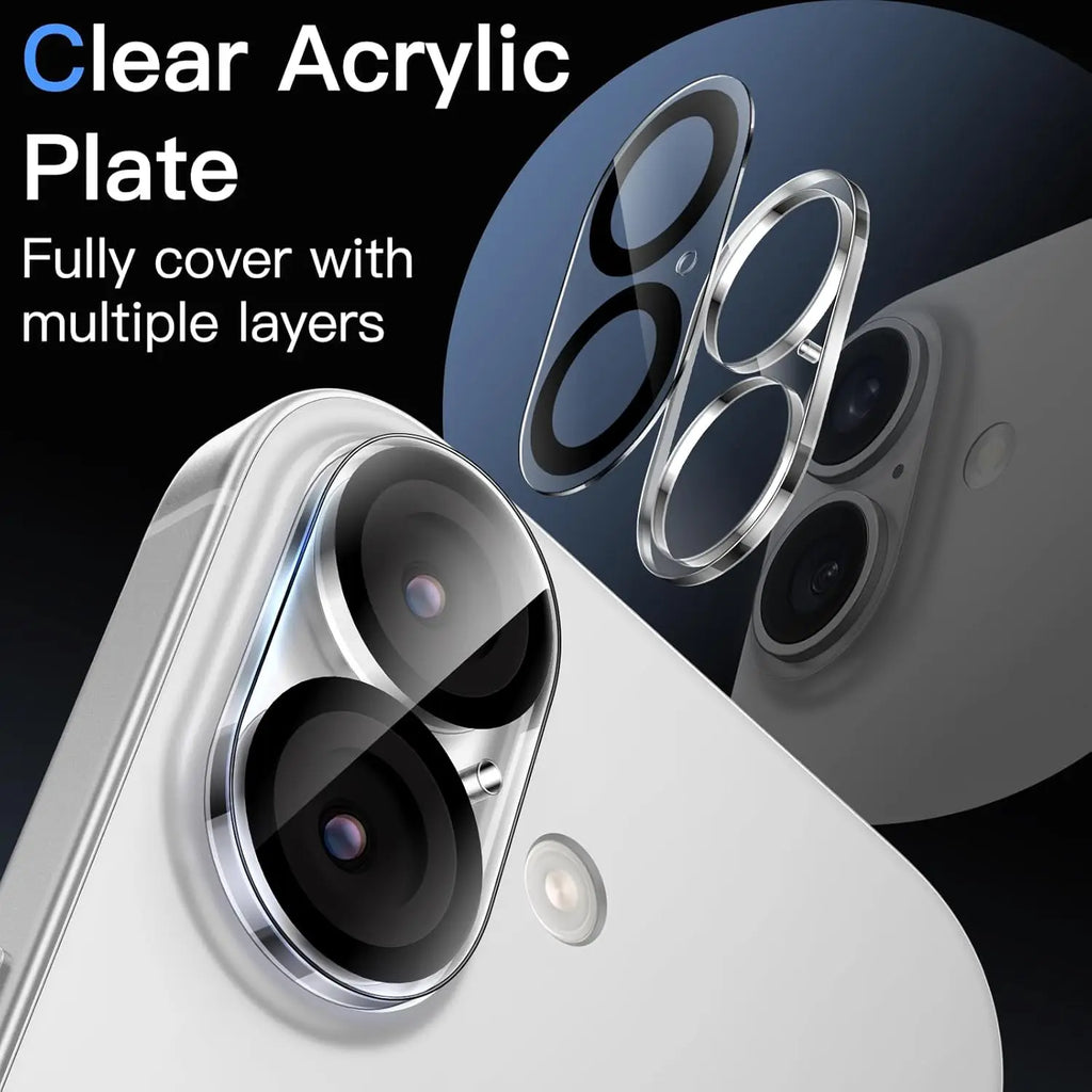 3PCS Tempered Glass Camera Lens Protector Cover for iPhone 17 2025 16 Plus 16Plus iPhone17 iPhone16 Phone Protection Accessories