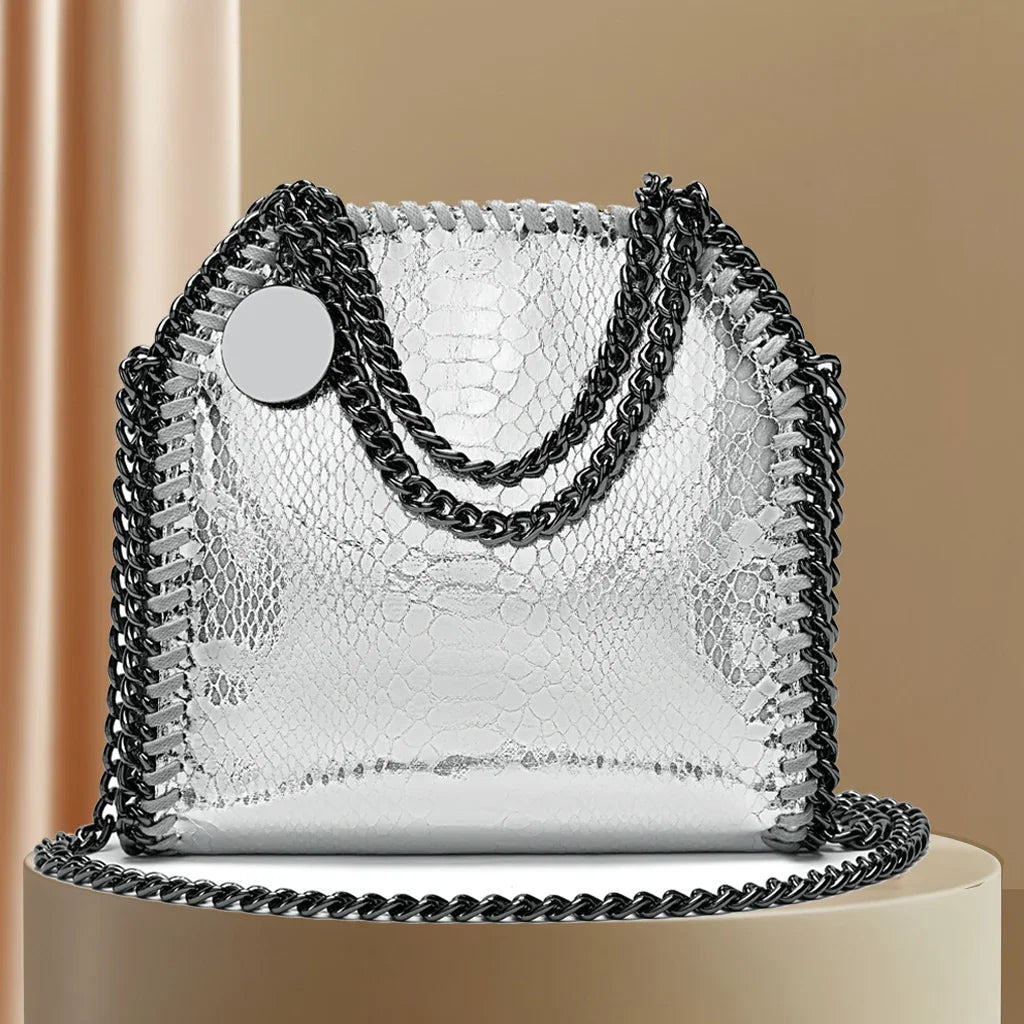 Luxury Designer Women's Chain Crossbody with Quilted Purses and Shoulder Strap  Female Ladies Hand Bags