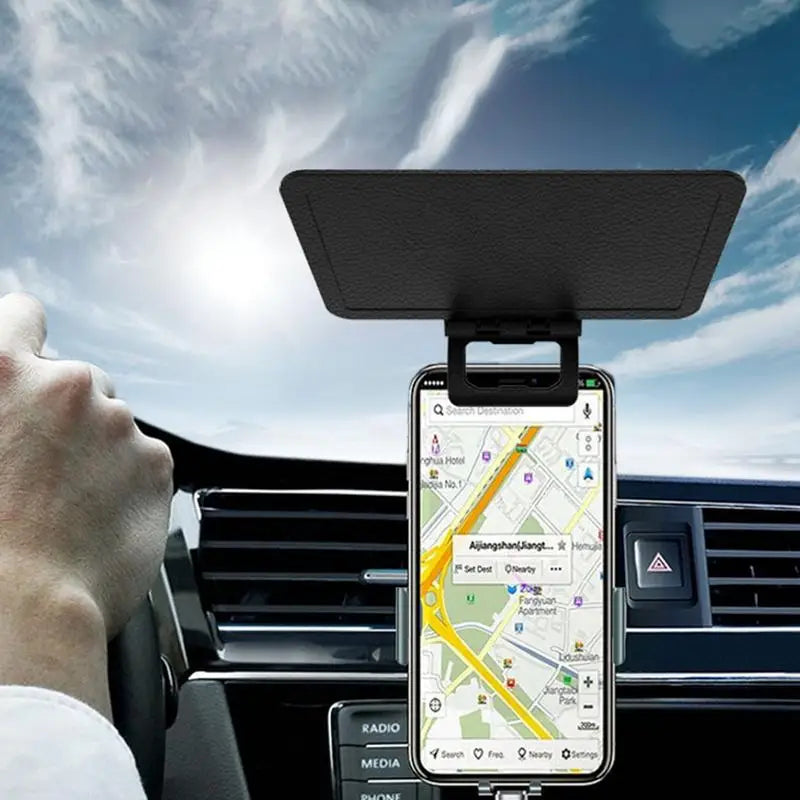 Car Phone Sunshade Outdoor Phone Sun Shade Cover Cellphone UV Protection Cover Portable foldable sun visor for Car Bike
