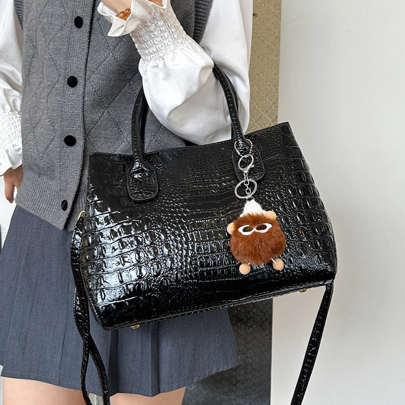 Ladies Quality Leather Shoulder Bags for Women 2026 Luxury Designer Handbags Classic Female Commute Fashion Large Capacity Tote