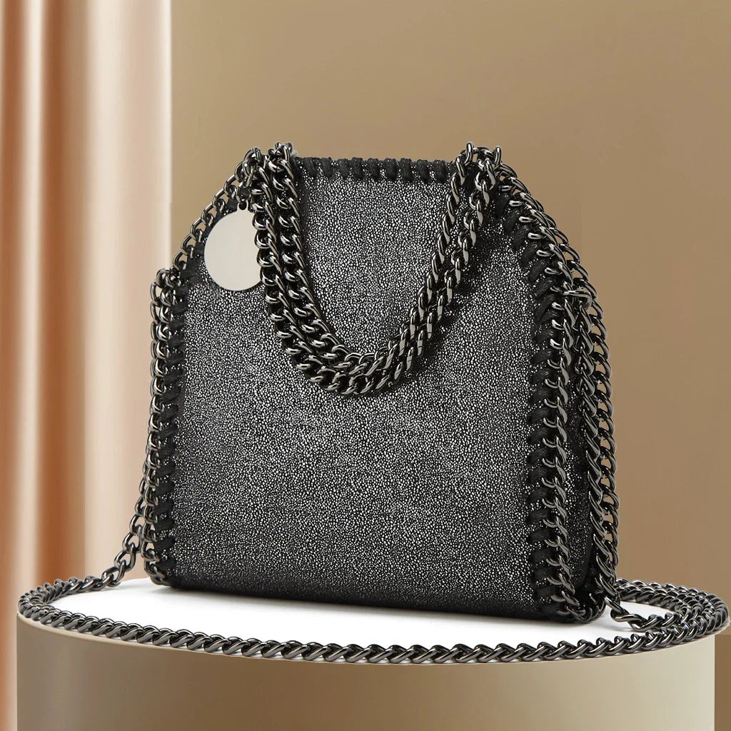 Luxury Designer Women's Chain Crossbody with Quilted Purses and Shoulder Strap  Female Ladies Hand Bags