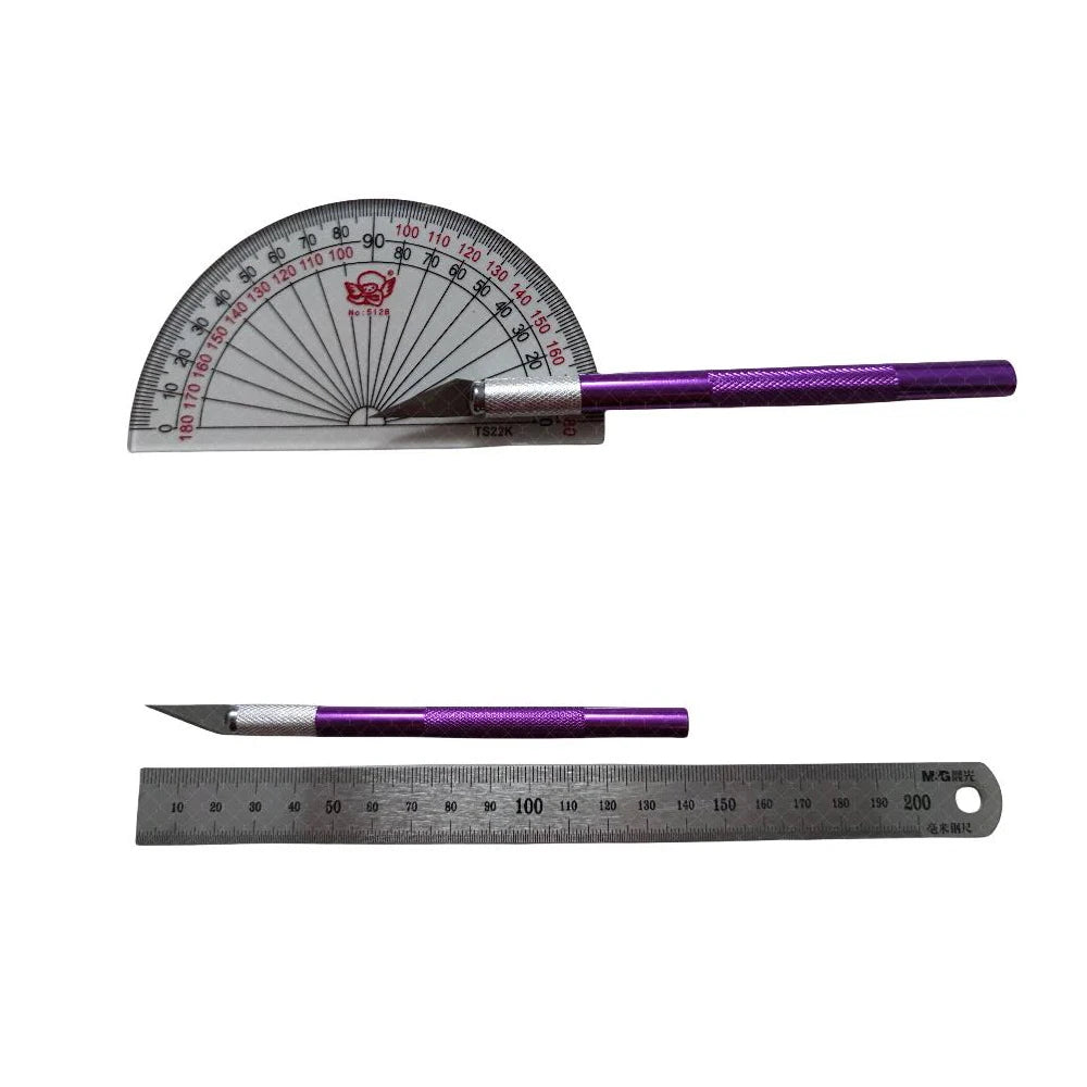 Engraving Non-Slip Metal Knife Kit + 40/10pcs #11 Blades Cutter Craft Knives for Mobile Phone PCB Repair Hand Tools