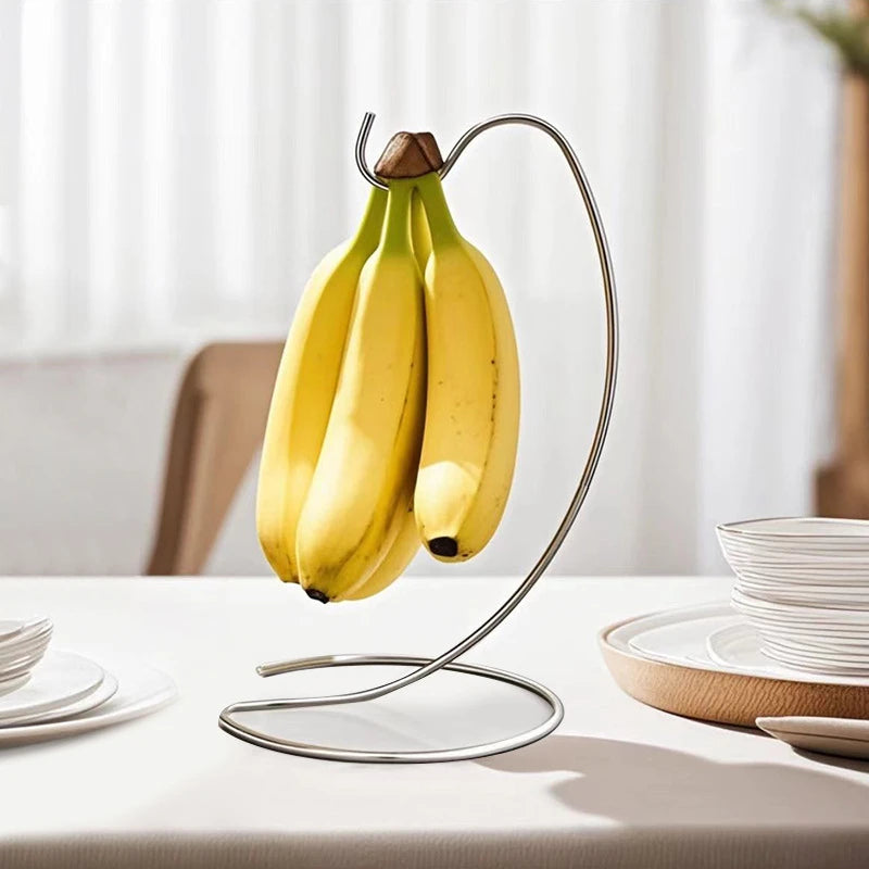 Banana Holder Stand Keep Banana Fresh Modern Rack Hanger Tree Stand Hook for Kitchen Countertop Cute Kitchen Gadget