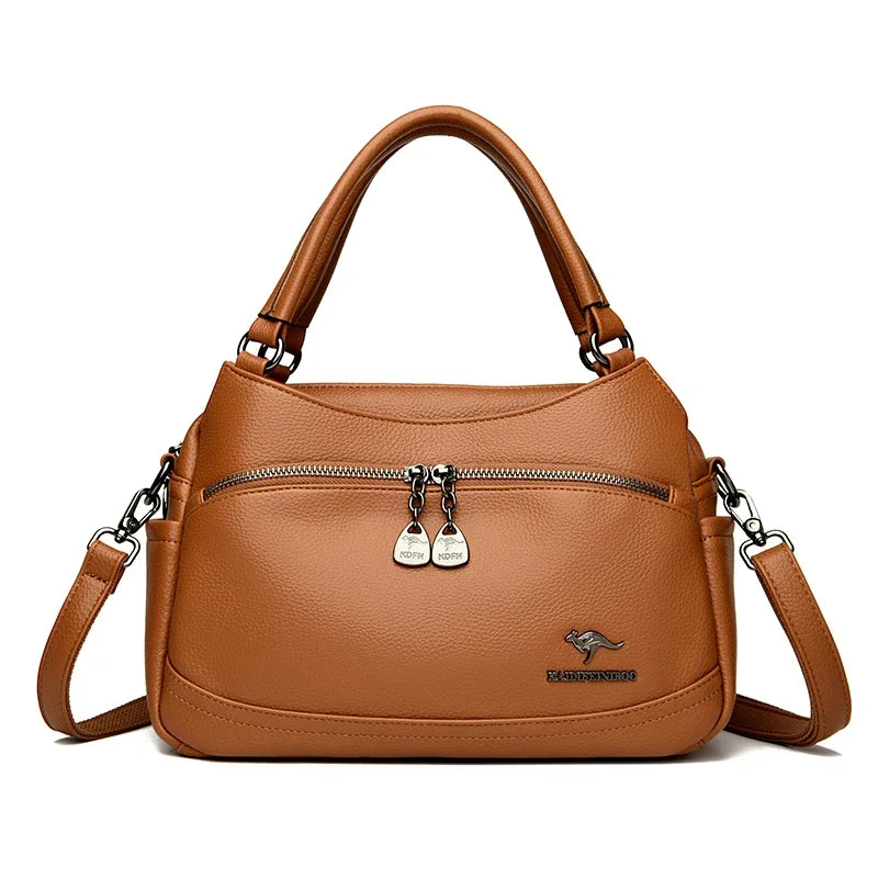Women's Handbags Trend 2024 Designer Female Leather Shoulder Bags Luxury Brand Ladies Hand Bags Large Capacity Shopping Bag Sac