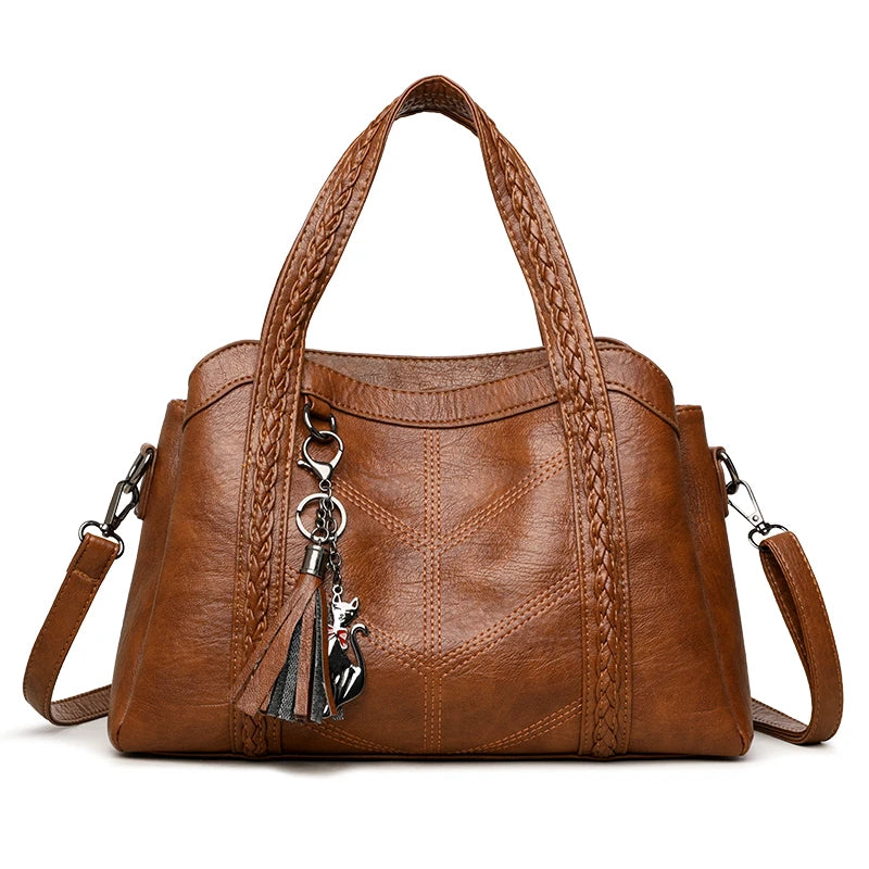 Luxury Handbags Women Leather Shoulder Bags Designer Ladies Crossbody Hand Bags for Women 2025 High Capacity Casual Tote Bag Sac