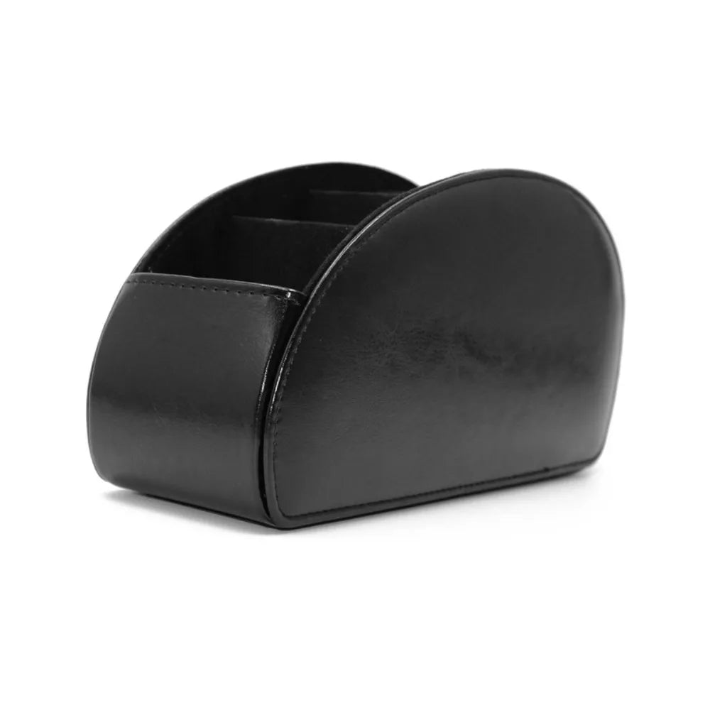 5 Compartments Remote Control Box Living Room Desktop Storage Box PU Leather Air Conditioner TV Remote Control Bracket Storage