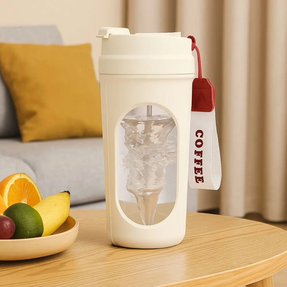 450ML Electric Mixing Mug USB Charging Double Drinking Portable Blender Leak Proof Auto Stirring Coffee Mug Coffee Preparation