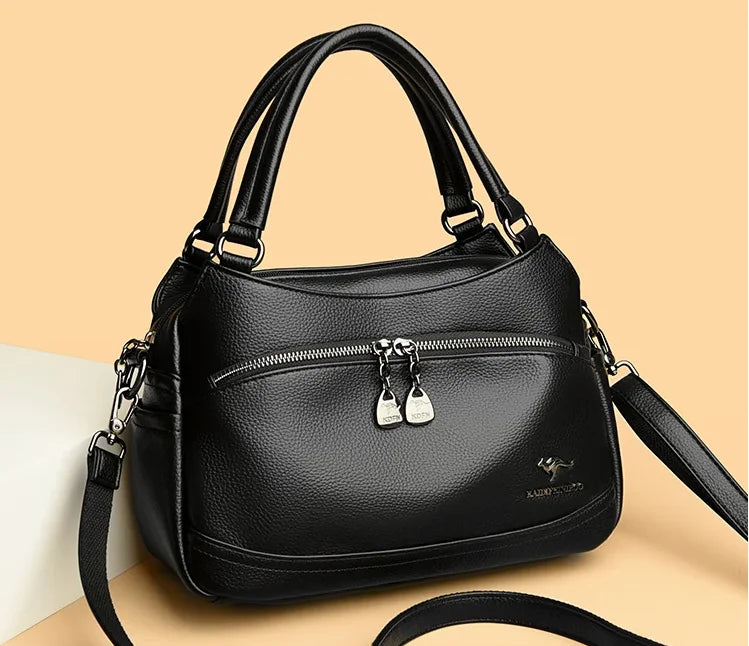 Women's Handbags Trend 2024 Designer Female Leather Shoulder Bags Luxury Brand Ladies Hand Bags Large Capacity Shopping Bag Sac
