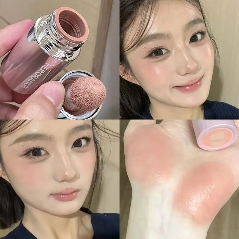 Korean Liquid Powder Blusher Natural Enhancement Color Low Saturation Matte Multi-purpose Powder Blusher Liquid Water Gloss