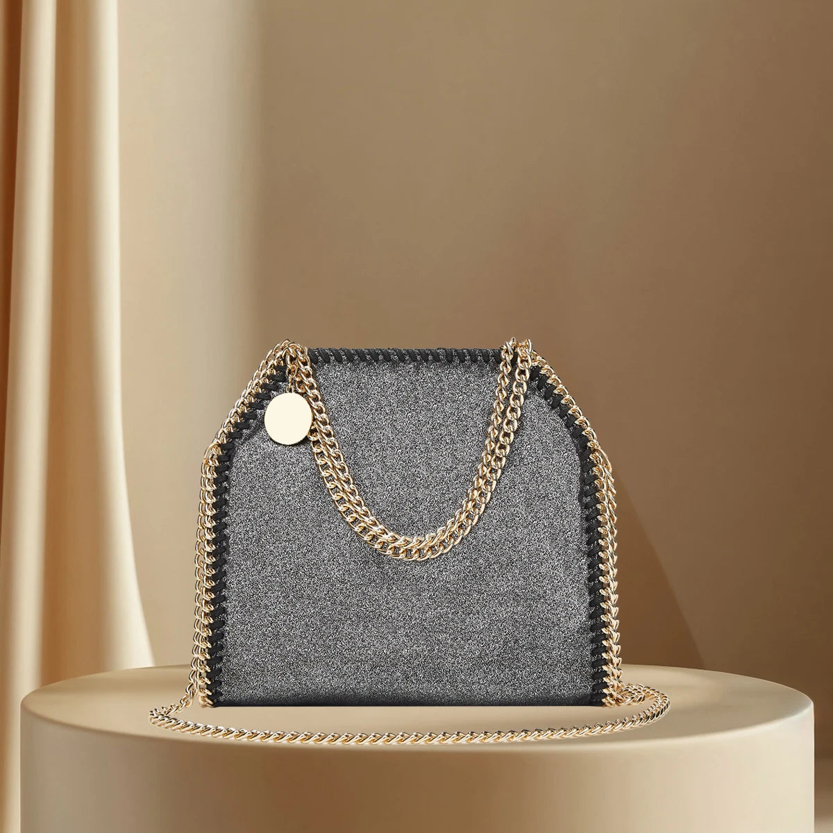 Luxury Designer Women's Chain Crossbody with Quilted Purses and Shoulder Strap  Female Ladies Hand Bags