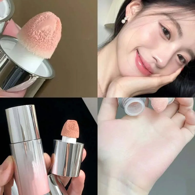 Korean Liquid Powder Blusher Natural Enhancement Color Low Saturation Matte Multi-purpose Powder Blusher Liquid Water Gloss