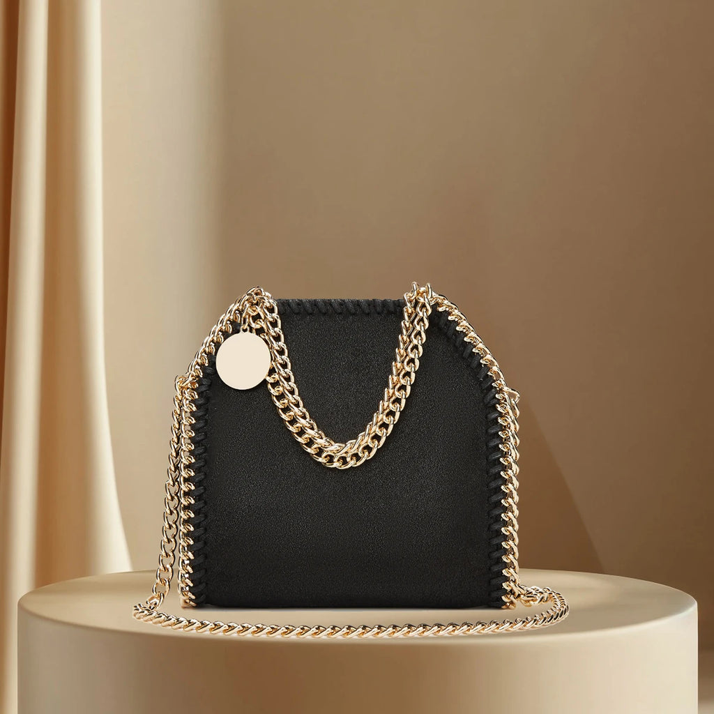 Luxury Designer Women's Chain Crossbody with Quilted Purses and Shoulder Strap  Female Ladies Hand Bags