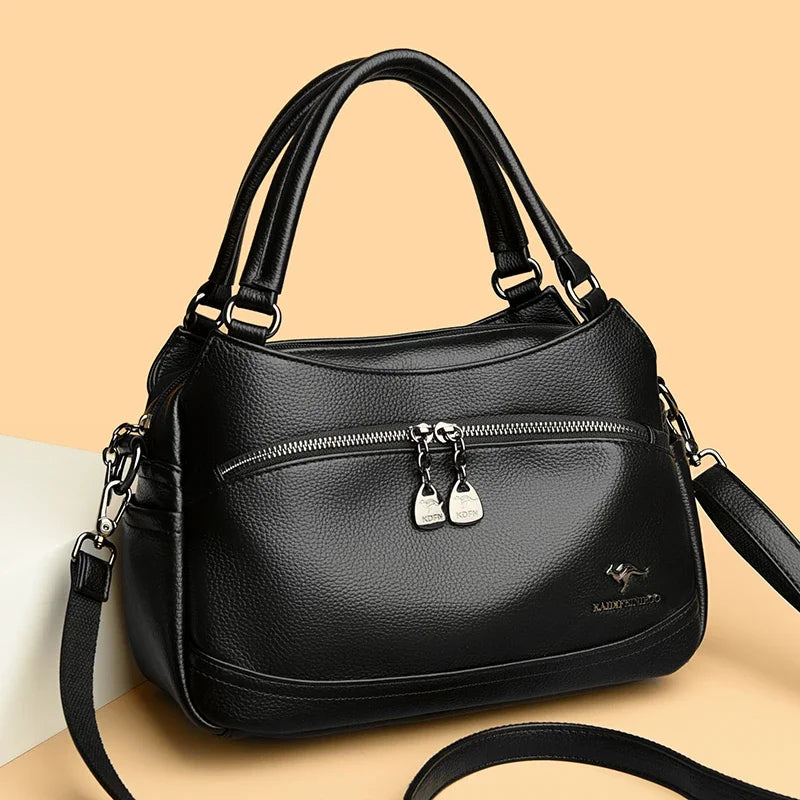 Women's Handbags Trend 2024 Designer Female Leather Shoulder Bags Luxury Brand Ladies Hand Bags Large Capacity Shopping Bag Sac
