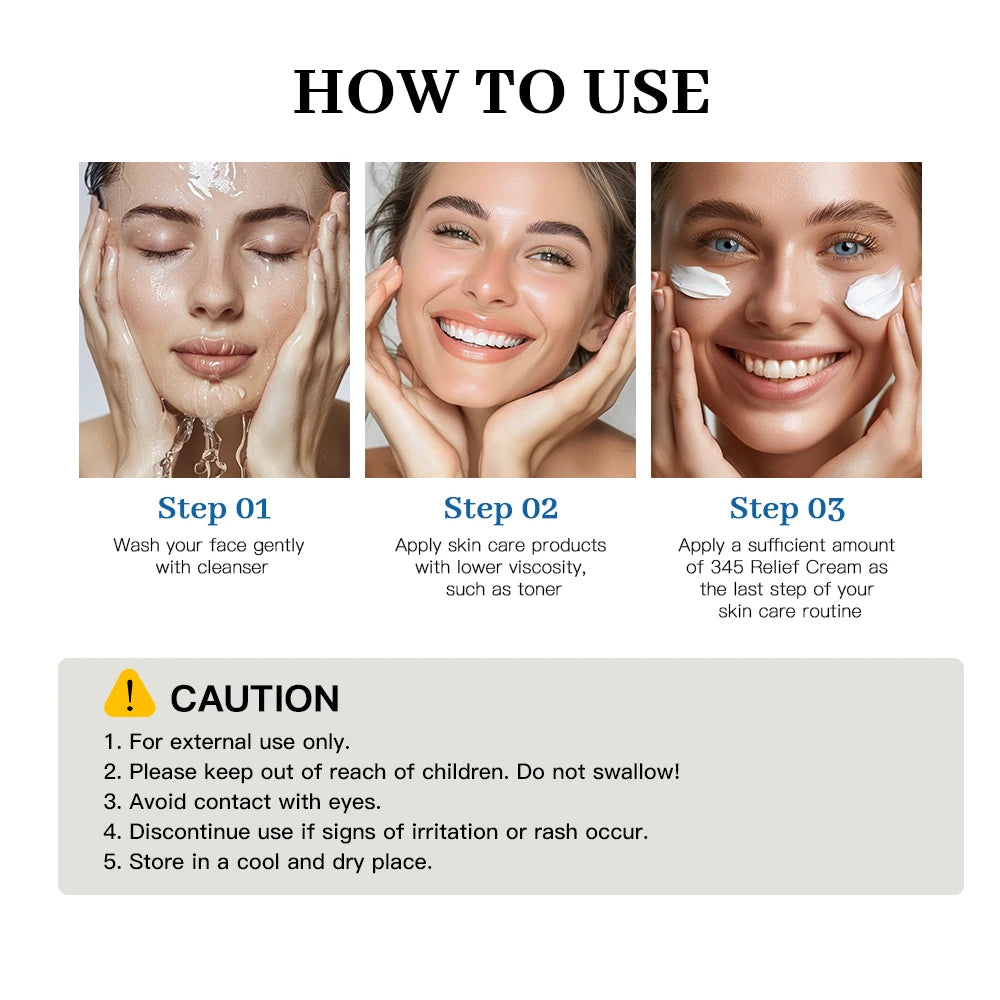 345 Soothing Cream | Daily Face Moisturizer | Spot Treatment || For All Skin Types