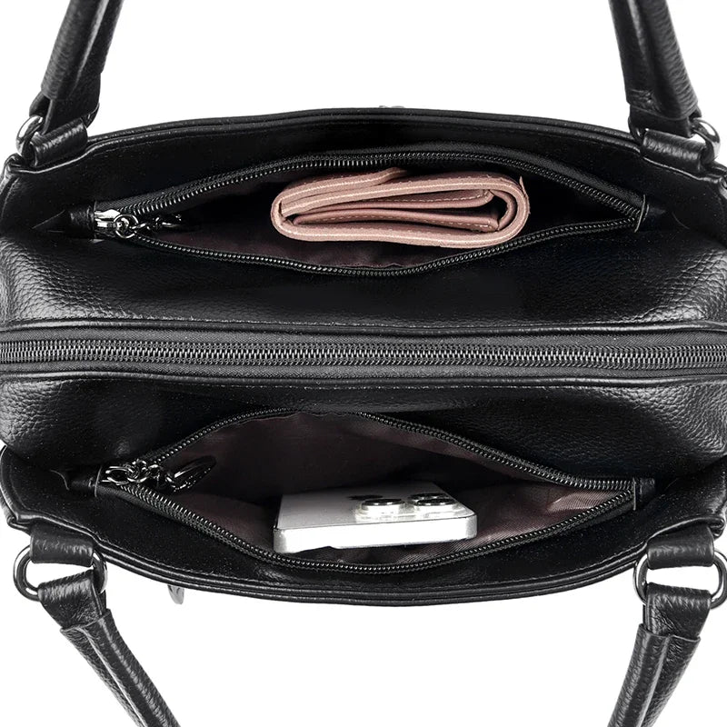 Women's Handbags Trend 2024 Designer Female Leather Shoulder Bags Luxury Brand Ladies Hand Bags Large Capacity Shopping Bag Sac