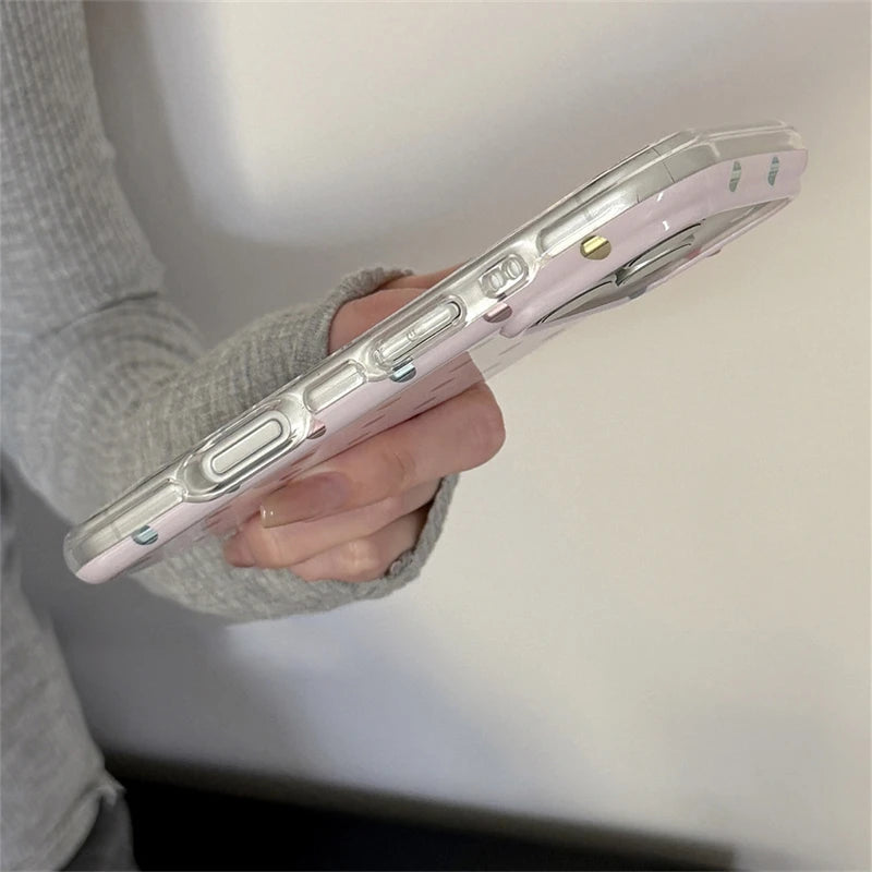 INS Korean Colorful Point Phone Case For Iphone 17 17Pro 17ProMax 16Pro 13 14 15 16 Pro Max 15Pro 14ProMax Phone Cover Fundas