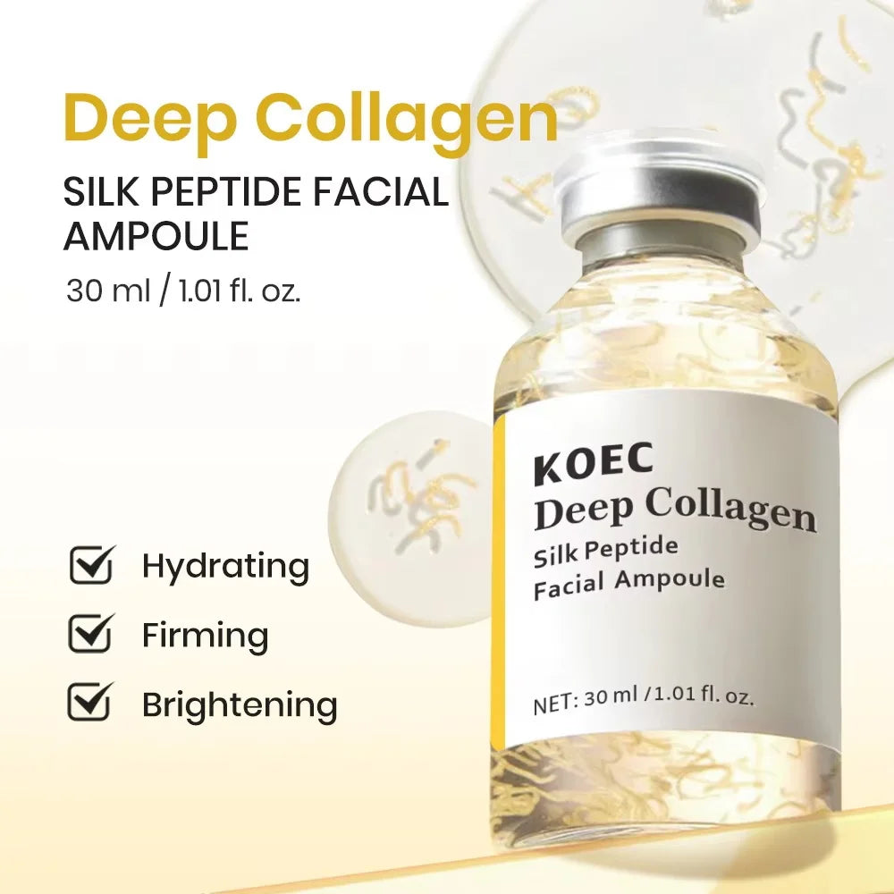 Peptide Intensive Lifting Ampoule Deep Collagen Face Firming Moisturizing Serum Glass Skin Tightening Hydration Korean Skincare