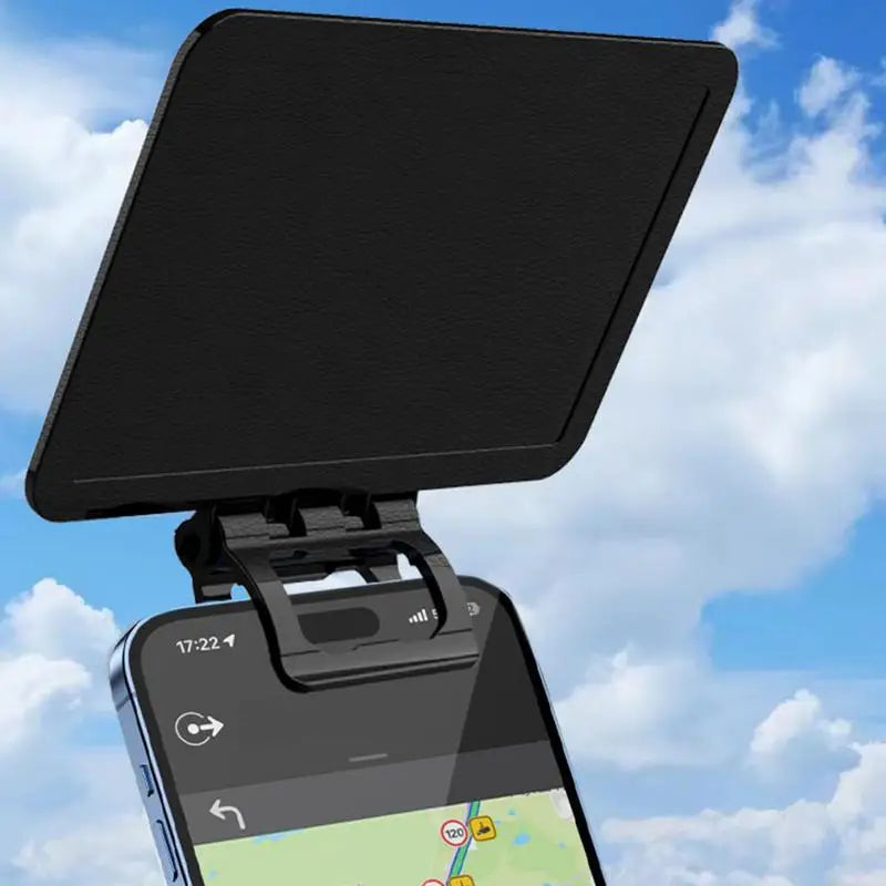 Car Phone Sunshade Outdoor Phone Sun Shade Cover Cellphone UV Protection Cover Portable foldable sun visor for Car Bike