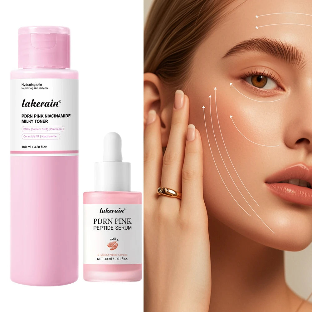 Salmon DNA PDRN Pink Peptide Serum Pink Glow Serum Remove Skin Darkness Hydrating Moisturizing Firming Korean Skincare