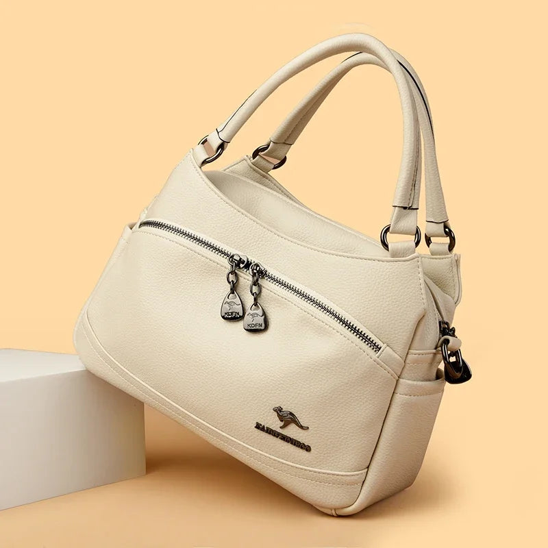 Women's Handbags Trend 2024 Designer Female Leather Shoulder Bags Luxury Brand Ladies Hand Bags Large Capacity Shopping Bag Sac