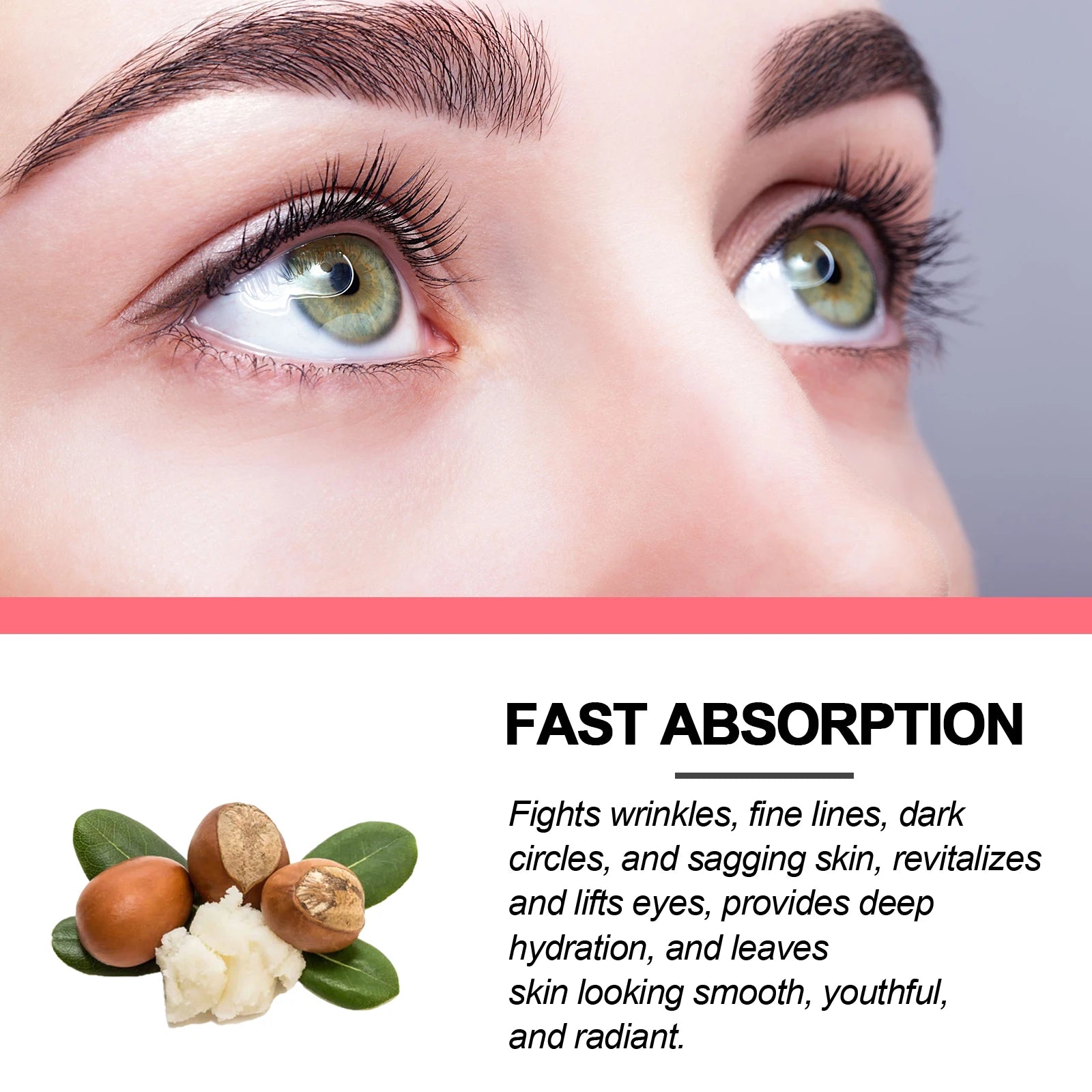 Retinol Eye Cream Stick Lightening Dark Circles Anti-Puffiness Smooth Brightening Moisturizing Firming Under Eye Treatment Care
