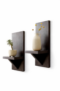 Set of 2 Wooden Floating Wall Shelves